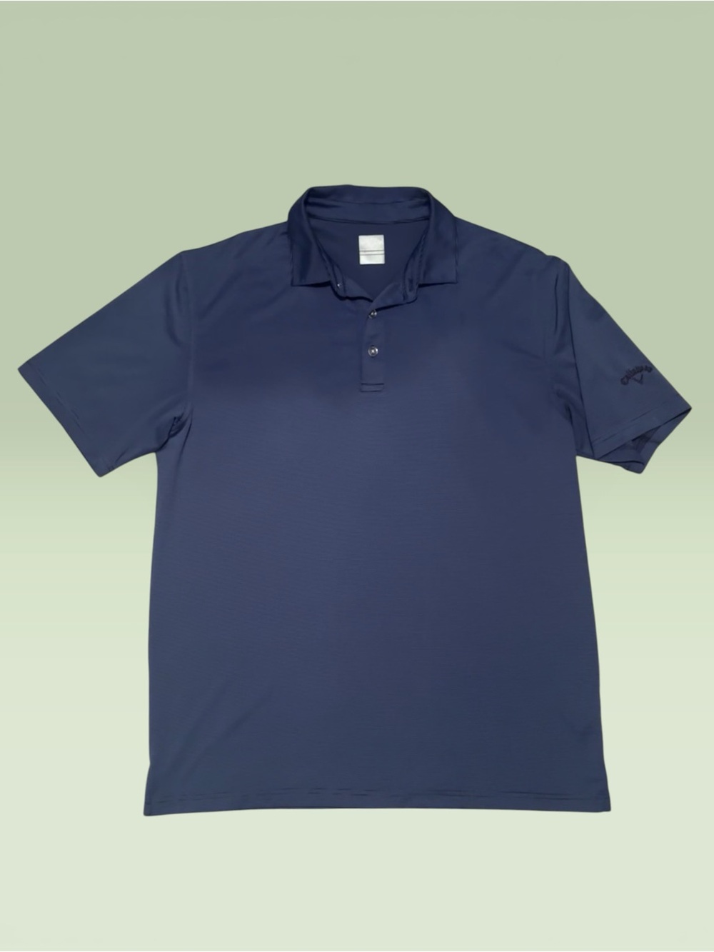Callaway Blue Thin Striped Men's Polo Shirt